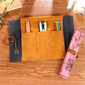 Simple Style Creative Stationery Bag Pencil Bag(Pink) (OEM)