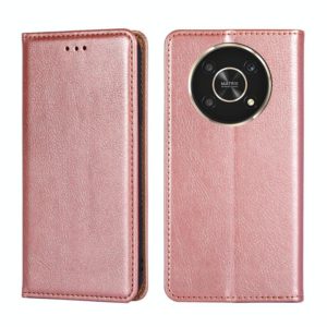 For Honor X30 Gloss Oil Solid Color Magnetic Flip Leather Phone Case(Rose Gold) (OEM)