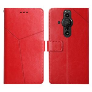 For Sony Xperia Pro-I Y Stitching Horizontal Flip Leather Phone Case(Red) (OEM)