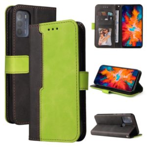 For Motorola Moto G50 Business Stitching-Color Horizontal Flip PU Leather Case with Holder & Card Slots & Photo Frame(Green) (OEM)