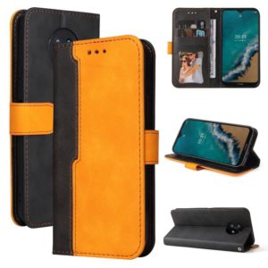 For Nokia G50 Business Stitching-Color Horizontal Flip PU Leather Phone Case(Orange) (OEM)