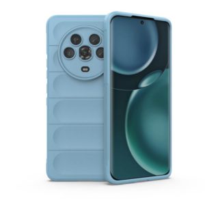 For Honor Magic4 Magic Shield TPU + Flannel Phone Case(Light Blue) (OEM)