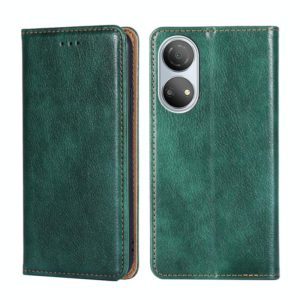 For Honor Play 30 Plus Gloss Oil Solid Color Magnetic Flip Leather Phone Case(Green) (OEM)