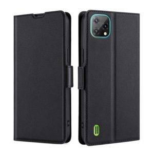 For Blackview A55 Ultra-thin Voltage Side Buckle PU + TPU Leather Phone Case(Black) (OEM)