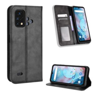 For Umidigi Bison X10S / X10S NFC Magnetic Buckle Retro Texture Leather Phone Case(Black) (OEM)