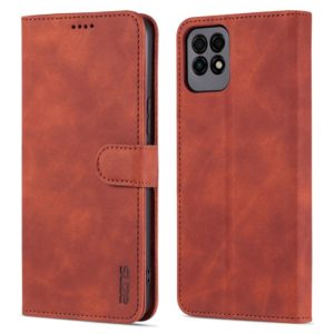 AZNS Skin Feel Calf Texture Horizontal Flip Leather Case with Card Slots & Holder & Wallet For Huawei Maimang 10 SE(Brown) (OEM)