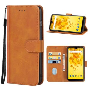 Leather Phone Case For Wiko View 2(Brown) (OEM)