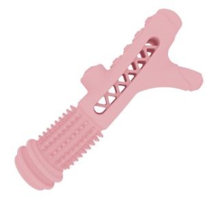 Hollow Branches Shaped Dogs Grinding and Cleaning Teeth Rod Pet Bite Resistant Toys(Light Pink) (OEM)
