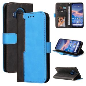 For Nokia G10 / G20 Business Stitching-Color Horizontal Flip PU Leather Case with Holder & Card Slots & Photo Frame(Blue) (OEM)