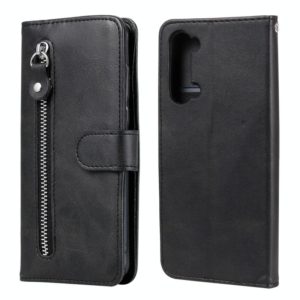 For OPPO Reno3 5G/ Find X2 Lite Fashion Calf Texture Zipper Horizontal Flip Leather Case with Holder & Card Slots & Wallet Function(Black) (OEM)