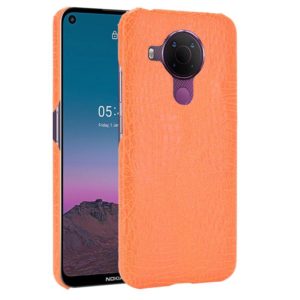 For Nokia 5.4 Shockproof Crocodile Texture PC + PU Case(Orange) (OEM)