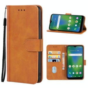Leather Phone Case For Cricket Influence / Maestro Plus(Brown) (OEM)