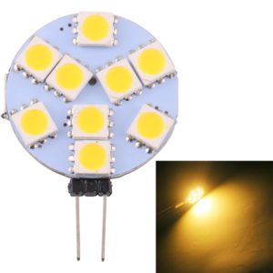 G9 9 LEDs SMD 5050 108LM 2800-3200K Stepless Dimming Energy Saving Light Pin Base Lamp Bulb, DC 12V(Warm White) (OEM)