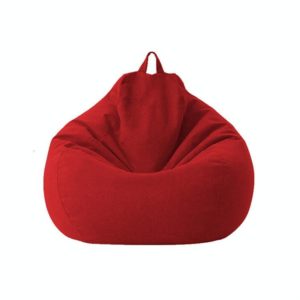 Lazy Sofa Bean Bag Chair Fabric Cover, Size: 70x80cm(Red) (OEM)