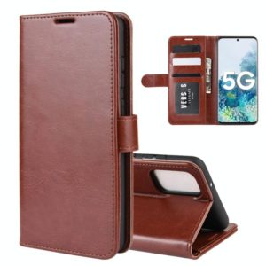 For Samsung Galaxy S20 FE 4G / 5G R64 Texture Single Horizontal Flip Protective Case with Holder & Card Slots & Wallet& Photo Frame(Brown) (OEM)