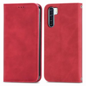 Retro Skin Feel Business Magnetic Horizontal Flip Leather Case With Holder & Card Slots & Wallet & Photo Frame For OPPO F15(Red) (OEM)