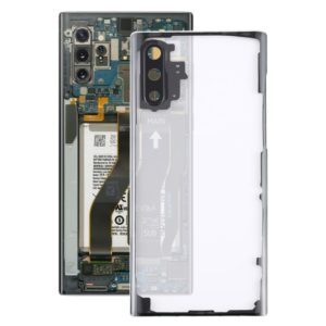 For Samsung Galaxy Note 10 N970 N9700 Transparent Battery Back Cover with Camera Lens Cover (Transparent) (OEM)
