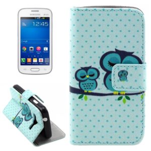 Owls Pattern Leather Case with Holder & Card Slots & Wallet for Galaxy G313H (OEM)
