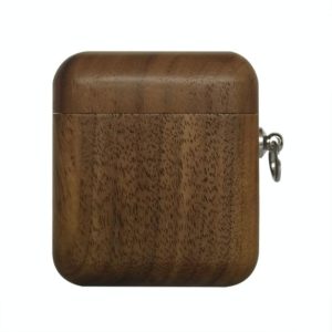 Wooden Earphone Protective Case For AirPods 1 / 2(Black Walnut) (OEM)