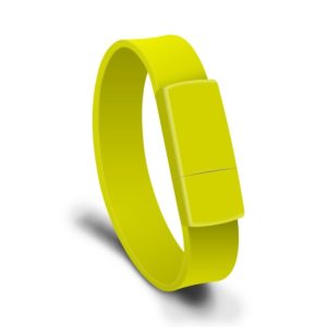 MicroDrive 8GB USB 2.0 Fashion Bracelet Wristband U Disk (Yellow) (MicroDrive) (OEM)