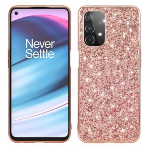 For OnePlus Nord N200 5G Glitter Powder Shockproof TPU Protective Case(Rose Gold) (OEM)