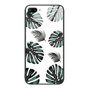 For Honor 10 Colorful Painted Glass Phone Case(Banana Leaf) (OEM)
