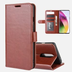 For OnePlus 8 R64 Texture Single Horizontal Flip Protective Case with Holder & Card Slots & Wallet& Photo Frame(Brown) (OEM)