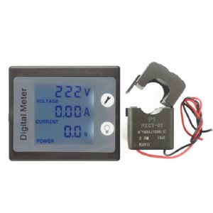 peacefair PZEM-011 AC Digital Display Multi-function Voltage and Current Meter Electrician Instrument, Specification:Host + Opening CT (peacefair) (OEM)