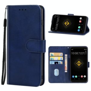 Leather Phone Case For HTC Exodus 1(Blue) (OEM)