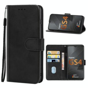 Leather Phone Case For Gigaset GS4 / GS4 Senior(Black) (OEM)
