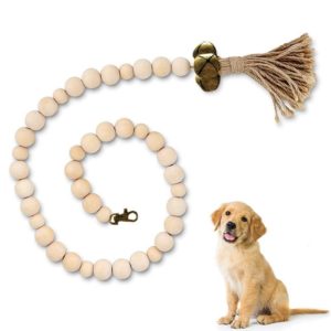 Dog Doorbell Dog Trainer Hanging Rope Funny Cat Toy,Style: Wooden Beads Copper (OEM)