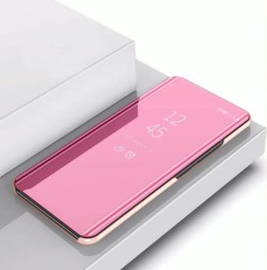 For Sony Xperia 10 Plus Plated Mirror Horizontal Flip Leather Case with Holder(Rose Gold) (OEM)