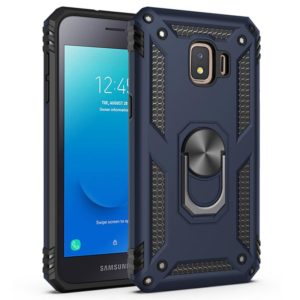 For Samsung Galaxy J2 Core Shockproof TPU + PC Protective Case with 360 Degree Rotating Holder(Blue) (OEM)