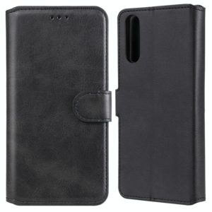 For Sony Xperia 10 II Classic Calf Texture PU + TPU Horizontal Flip Leather Case, with Holder & Card Slots & Wallet(Black) (OEM)