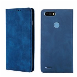 For Tecno Pop 2/Pop 2F/Pop 2 Pro/Pop 2 Power/Itel P13 Skin Feel Magnetic Horizontal Flip Leather Phone Case(Blue) (OEM)