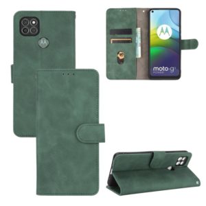 For Motorola Moto G9 Power Solid Color Skin Feel Magnetic Buckle Horizontal Flip Calf Texture PU Leather Case with Holder & Card Slots & Wallet(Green) (OEM)