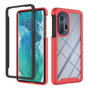 For Motorola Edge+ 2022 Starry Sky Solid Color Series PC + TPU Phone Case(Red) (OEM)