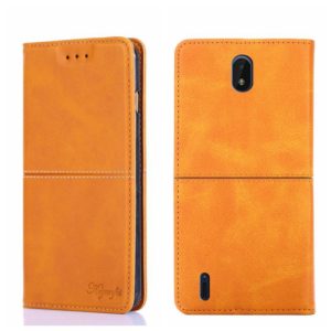 For Nokia C01 Plus/C1 2nd Editon Cow Texture Magnetic Horizontal Flip Leather Phone Case(Light Brown) (OEM)
