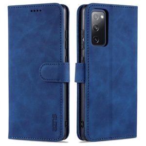 For Samsung Galaxy S20 FE / S20 Lite / S20 Fan Edition / S20 FE 5G / S20 FE 2022 AZNS Skin Feel Calf Texture Horizontal Flip Leather Case with Card Slots & Holder & Wallet(Blue) (AZNS) (OEM)