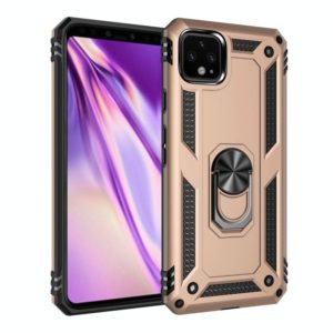 For Google Pixel 4XL Shockproof TPU + PC Protective Case with 360 Degree Rotating Holder(Gold) (OEM)