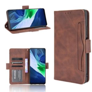 For Infinix Note 10 Pro/Note 10 Pro NFC Skin Feel Calf Pattern Horizontal Flip Leather Case with Holder & Card Slots & Photo Frame(Brown) (OEM)