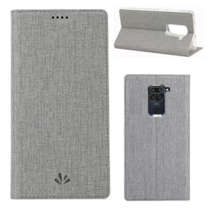 For Xiaomi Redmi 10X 4G / Redmi Note9 ViLi DMX-54 Shockproof TPU + PU Leather Magnetic Attraction Horizontal Flip Protective Case with Card Slots & Holder(Grey) (ViLi) (OEM)