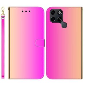 For Infinix Smart 6 Imitated Mirror Surface Horizontal Flip Leather Phone Case(Gradient Color) (OEM)