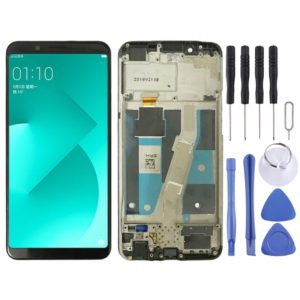 TFT LCD Screen for OPPO A83 Digitizer Full Assembly with Frame (Black) (OEM)