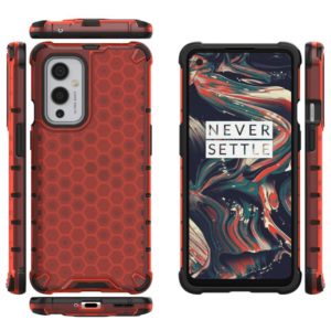 For OnePlus 9 Shockproof Honeycomb PC + TPU Case(Red) (OEM)