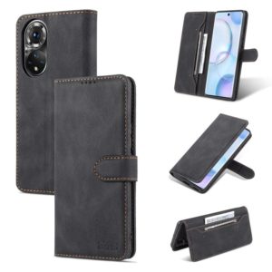 For Honor 50 Pro AZNS Dream II Skin Feel PU+TPU Horizontal Flip Leather Case with Holder & Card Slots & Wallet(Black) (AZNS) (OEM)