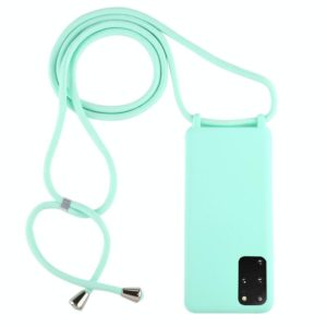 For Galaxy S20+ Candy Color TPU Protective Case with Lanyard(Mint Green) (OEM)
