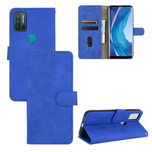 For Ulefone Note 11P Solid Color Skin Feel Magnetic Buckle Horizontal Flip Calf Texture PU Leather Case with Holder & Card Slots & Wallet(Blue) (OEM)