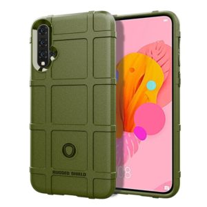 Shockproof Rugged Shield Full Coverage Protective Silicone Case for Huawei Nova 5 (Green) (OEM)