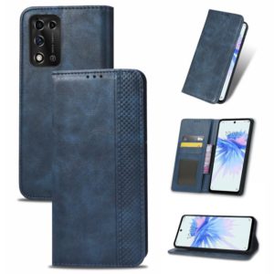 For ZTE Libero 5G II Magnetic Buckle Retro Texture Leather Phone Case(Blue) (OEM)